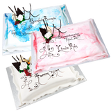 Skírnarterta með sykurmassa, skrauti & texta